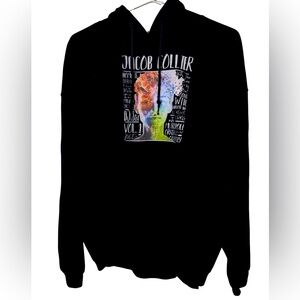 Jacob Collier Concert Tour Black Graphic Hoodie Adult Unisex XL MINTY